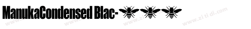 ManukaCondensed Blac字体转换